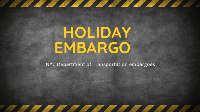 holiday embargo