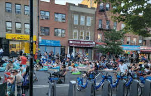 SUMMER STREETS NYC also hosts screenings of movies during those summer nights!