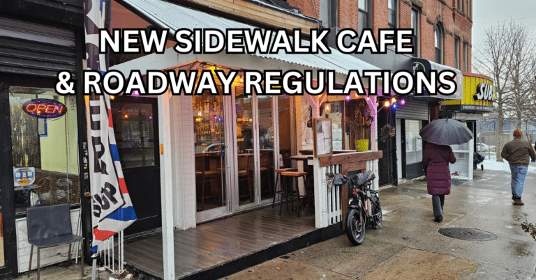 Sidewalk Cafe and Roadway Regulations